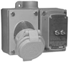 Explosionproof Pin and Sleeve Receptacle with Circuit Breaker -- CPS152102GFI - Image