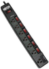 ECO-Surge 7-Outlet Surge Protector, 6 ft. Cord, 1080 Joules, 6 Individually Controlled Outlets, Black Housing -- TLP76MSGB - Image