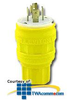 Leviton 30 Amp 480 Volt 3-Phase NEMA L16-30P Locking.. - 28W76 - TelephoneStuff.com