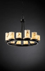 FAL-8768-12-MBLK Mid. Chandeliers-Pillar Candle - 497840 - Capital Lighting, Inc.