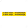 Brady B-946 Black on Yellow Vinyl Self-Adhesive Pipe Marker - 1 1/8 in Height - 3/4 in Character Height - 7 in Length - Printed Msg = LOW PRESSURE CONDENSATE - 7175-4 -- 754476-79299