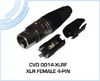 XLR Female 4-Pin - CVD 0014-XLRF - Visual Sound, Inc.