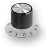 Clear Plastic Skirt Control Knob -- RB-67-0-CSK - Image