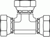 Pipe Swivel Union Tee - 1603-06-06-06 - Tompkins Industries, Inc.