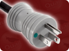 NEMA 5-15P HG GREY to ROJ SPECIAL HOME // Power Cords // Hospital Grade Power Cords // Grey Plugs And Connectors -- 0346.240S - Image