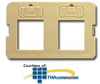 ICC 2-Port Flat Elite Bezel - IC108BF2 - TelephoneStuff.com
