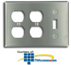 Leviton 3-Gang 2-Duplex 1-Toggle Device Mount Combination.. - 84047-40 - TelephoneStuff.com