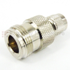 N Female (Jack) to Mini UHF Male (Plug) Adapter, Nickel Plated Brass Body -- SM2152 - Image