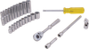 25 Pieces 12 Point Standard & Deep SAE Socket Set - 15125 - Gray Tools Canada Inc.