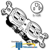 Leviton Duplex Receptacle CO/ALR -- 12650 - Image