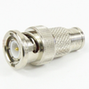 SMB Male (Plug) to BNC Male (Plug) Adapter, Nickel Plated Brass Body, 1.2 VSWR -- SM3645 - Image
