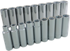 18 Pieces 6 Point Deep Metric Socket Set - 39218 - Gray Tools Canada Inc.