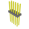 Headers, Male Pins - 612-MTMM-105-14-G-D-290-ND - DigiKey