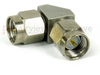 Miter RA SMA Male (plug) to SMA Male (plug) Adapter, Passivated Stainless Steel Body, 1.35 VSWR - SM5255 - Fairview Microwave Inc.