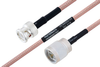 MIL-DTL-17 BNC Male to N Male Cable 200 cm Length Using M17/60-RG142 Coax - PE3M0002-200CM - Pasternack