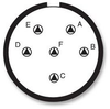 DEUTSCH D38999/24WE6BB Circular Connector, MIL-DTL-38999 Series III, Jam Nut Receptacle, 6 Contacts - 795-D38999/24WE6BB - Utmel Electronic Limited