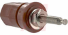 Binding Post, Single; Standard Nut; 30 A; 1000 V; Nickel Plated Brass; Red; Hex - 70120894 - Allied Electronics, Inc.