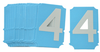 BradyGlo Gothic Quik Align Number 4 - 6004-4 - Brady Corporation