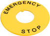 Nameplate, E-Stop Switch; For Use With Idec - 47AC8935 - Newark, An Avnet Company