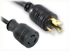 LOCKING NEMA L5-30P to LOCKING NEMA L6-20R HOME // Power Cords // High Voltage Power Cords // Locking Blade Power Cords - 3025.120 - Quail Electronics
