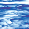 Cobalt Blue/Clear Wispy Glass - 403-96SF - Spectrum Glass Company, Inc.