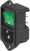 Power Entry Mod W/switch, C14, 10A, 250V; Connector Type Schurter - 24B046 - Newark, An Avnet Company