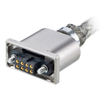 10+10 Pos. Female T-Contact DIL 22 AWG Cable Assembly, 750mm, twisted pair double-end shielded, Jackscrews -- M80-FB12070F2-0750F2 - Image