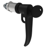 Quarter-Turn Cam Latch, Key Locking , L-Handle, Pad Locking, Sealed, Zinc Alloy, Powder Coat, Black - E5-7A-725-UU5-13 - Southco