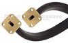 WR-28 Twistable Flexible Waveguide in 36 Inch Using UG-599/U Square Cover Flange With a 26.5 GHz to 40 GHz Frequency Range - SMW28TF005-36 - Fairview Microwave Inc.