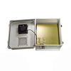 14x12x07 Fiberglass Reinf Polyester FRP Weatherproof Outdoor IP24 NEMA 3R Enclosure, 120 VAC MNT PLT & 85F Turn on Fan Gray - TEF141207-10F-1 - Transtector Systems, Inc.