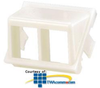 Panduit® NetKey 2-Port, 1/2 Sloped Modular Insert - NKHS2AW-X - TelephoneStuff.com