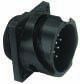 Circular Connector, Receptacle, Size 20, 4 Position, Wall; Product Range Amphenol Industrial - 96J0823 - Newark, An Avnet Company