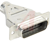 Connector, Cable; Plug; Full Metal Shell; 2; 15; 20 AWG; 0.35 in.; Black; Steel - 70043064 - Allied Electronics, Inc.