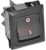 Switch, Curvette Rocker, Standard Base,Double Pole, Off-None-On, Tab Terminals - 70132052 - Allied Electronics, Inc.