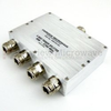 4 Way Power Divider N Connectors From 698 MHz to 2.7 GHz Rated at 10 Watts -- SMP8756 - Image