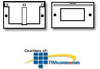 Leviton Single Gang Flush Cover Wallplate, Die-Cast Zinc - 4990 - TelephoneStuff.com