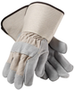 PIP 81-8663 Brown/White Medium Split Cowhide Leather Full Fingered Work & General Purpose Gloves - Wing Thumb - Uncoated - 11.8 in Length - 616314-07226 - 616314-07226 - R. S. Hughes Company, Inc.