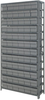 Open Shelving, 13Shelves, 72Bins, Grey; Shelving Unit Type Quantum Storage - 44AC9270 - Newark, An Avnet Company