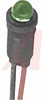 Indicator,Pnl-Mnt;LED;Green;0.25In.;12VDC;T 1-3/4;/Snap;6In. Wire;1/8In.;20mA - 70015793 - Allied Electronics, Inc.