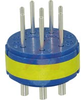 connector comp,insert only,size 22,blueinsul,8 #16 solder cup pin contact - 70141383 - Allied Electronics, Inc.