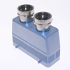 Standard, Rectangular Hood, size 104.27, 2 Pegs, 2 Top M32 cable entries - MAV-24.232 - Mencom Corporation