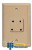 Suttle 4 Prong Flush Mount Wall Jack with Faceplate - SE-498A - TelephoneStuff.com