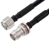 Low PIM 2.2-5 Male to 2.2-5 Female Bulkhead Cable 1/4 inch Superflexible Coax in 50 Cm - FMCA2270-50CM - Fairview Microwave Inc.