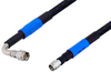2.4mm Male to 2.4mm Male Right Angle Precision Cable 24 Inch Length Using High Flex VNA Test Coax, RoHS - PE3TC0700-24 - Pasternack