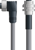 DN4110094F10 - LAPP UNITRONIC® DeviceNet Cordsets 14 & 18 AWG / 1 + 1 pair Bus - Gray PVC - 7/8 in Female 90 deg / M12 Female Bulkhead connectors - 10m - OLFDN4110094F10 - Lapp Tannehill