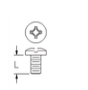 M4 Binding Head Screw, -4 White - 9192-4 - Keystone Electronics Corp.