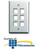 Legrand - On-Q 1-Gang, 6-Port Wall Plate - WP3406 - TelephoneStuff.com