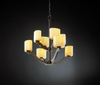 CNDL-8978-30-AMBR-DBRZ Mid. Chandeliers-Glass Up - 750497 - Capital Lighting, Inc.