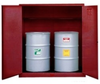 Justrite Sure-Grip EX 110 gal Red Hazardous Material Storage Cabinet - 59 in Width - 65 in Height - Floor Standing - 697841-11504 - 697841-11504 - R. S. Hughes Company, Inc.