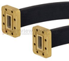WR-90 Seamless Flexible Waveguide in 12 Inch Using CPR-90G Flange With a 8.2 GHz to 12.4 GHz Frequency -- SMW90SF006-12